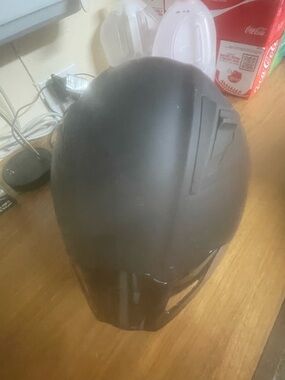 Matte Black Full-Face Men's Helmet - Billy helmet sive small for women or men